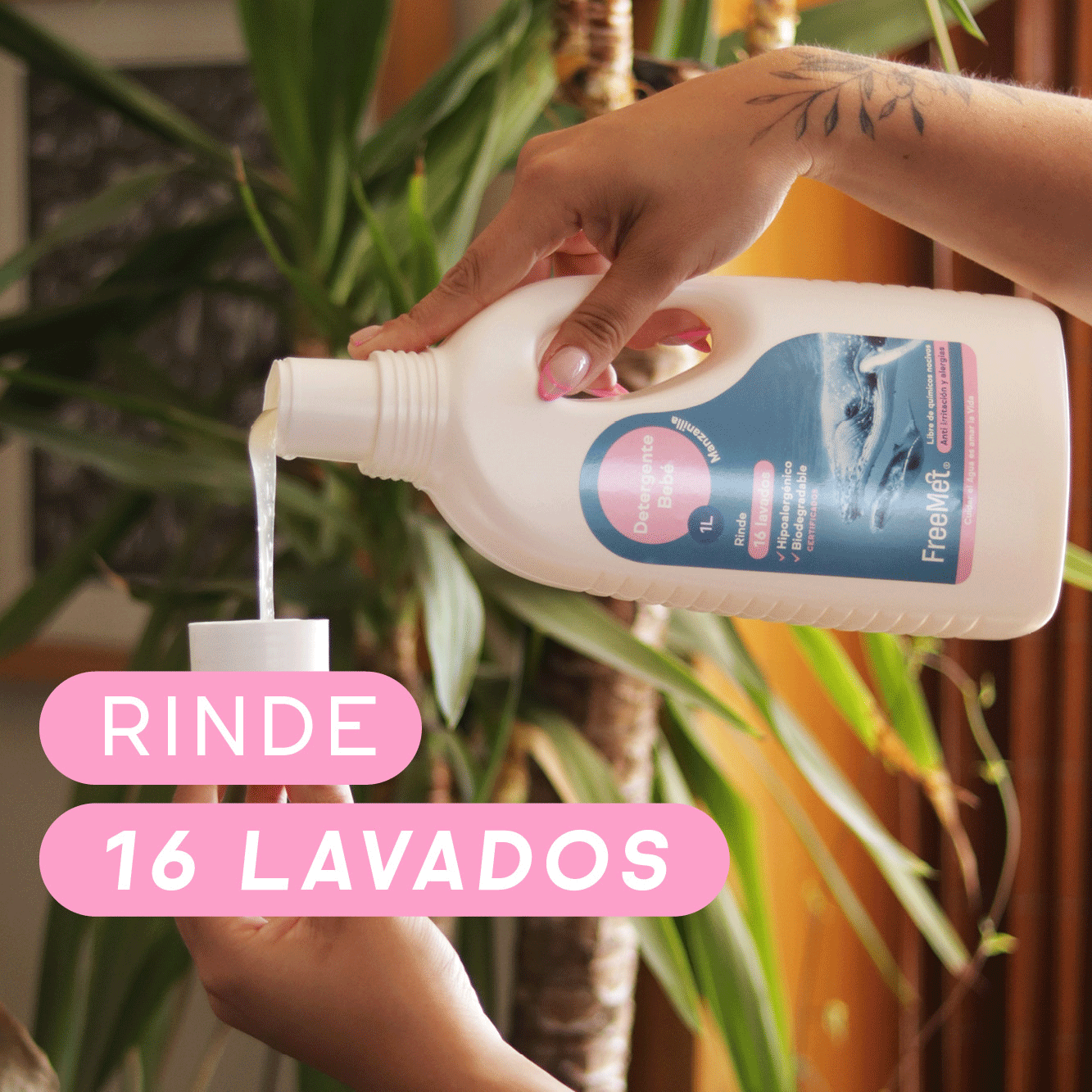DETERGENTE CONCENTRADO 1L BEBÉ