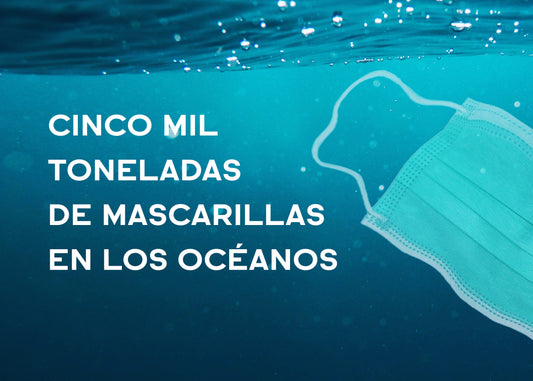 Cinco mil toneladas de mascarillas en los océanos