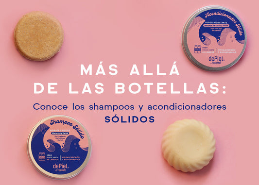 Más allá de las botellas: shampoos y acondicionadores sólidos