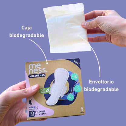 TOALLAS HIGIÉNICAS 100% BIODEGRADABLES E HIPOALERGÉNICAS