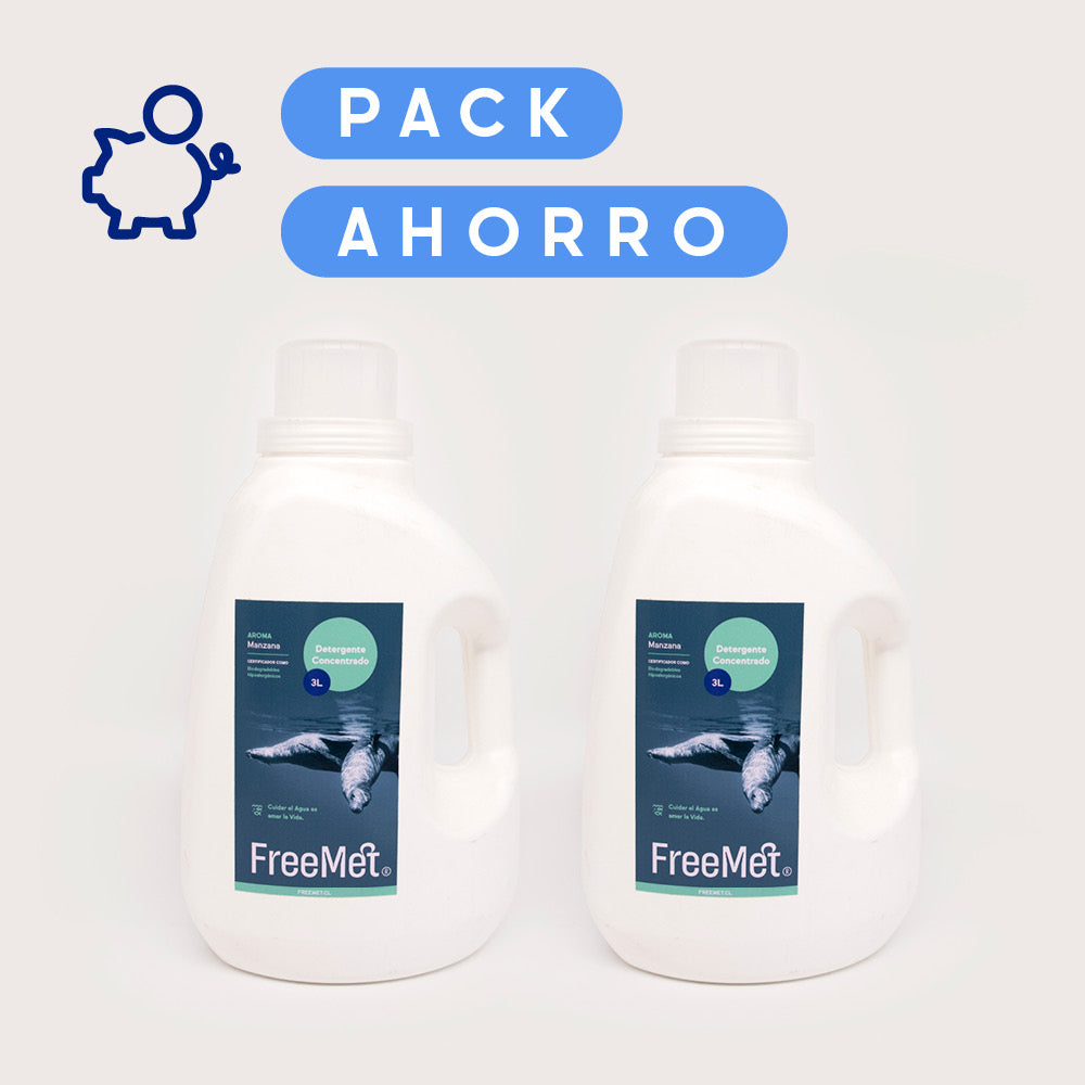 Pack SALTO HUILO HUILO: 2 Detergentes Concentrados de 3L   💙  💙