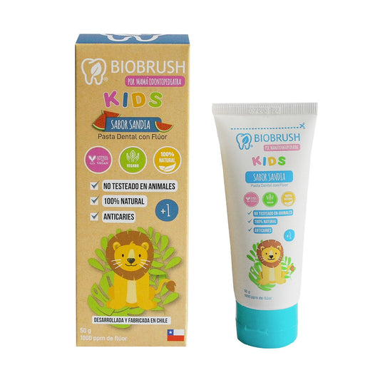 Pasta Dental Niños Con Flúor Biobrush