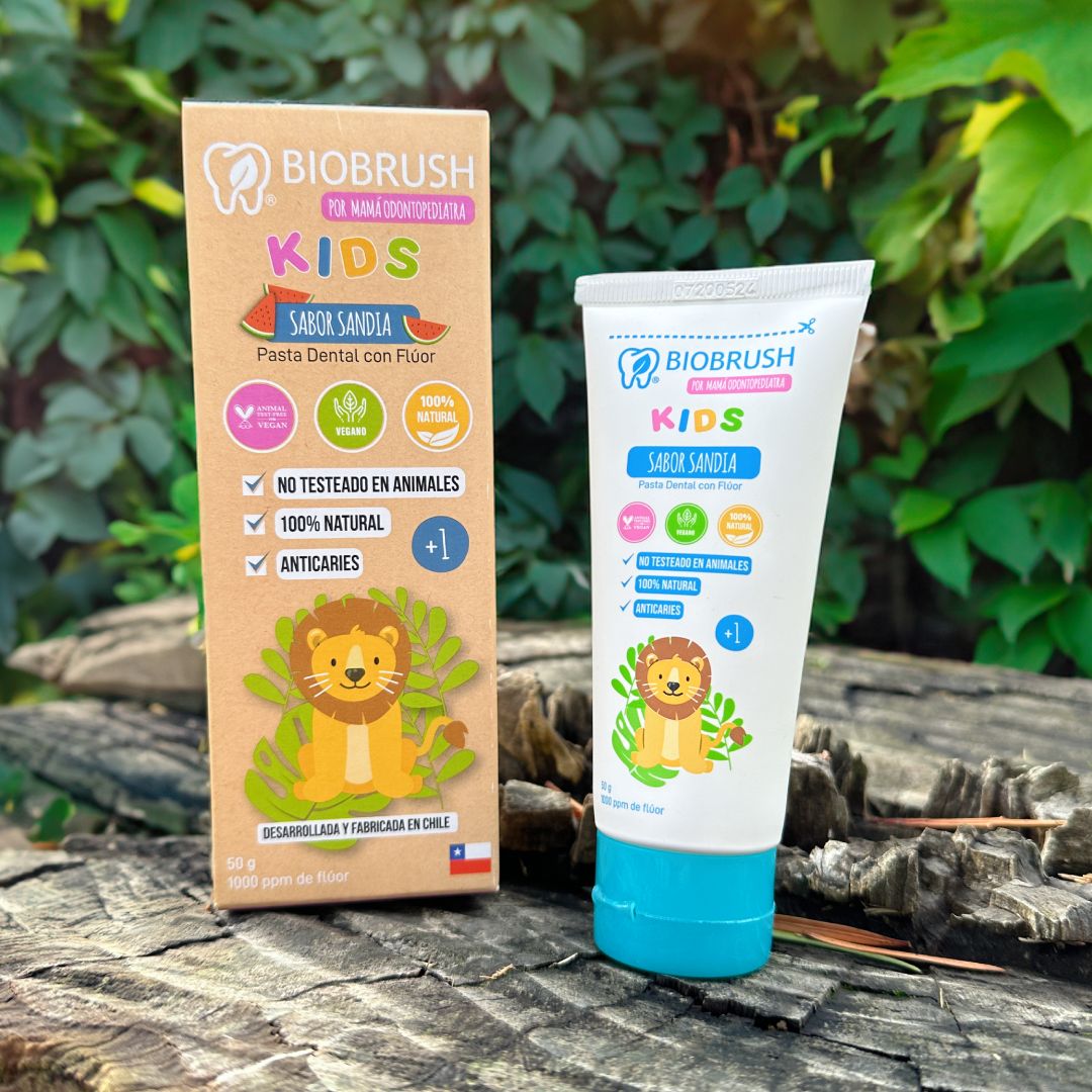 Pasta Dental Niños Con Flúor Biobrush