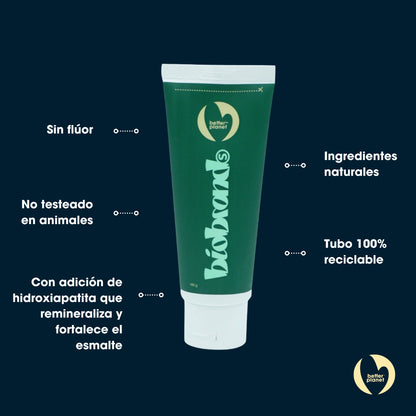 Pasta Dental Adulto Sin Flúor Biobrush