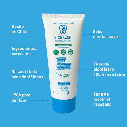 Pasta Dental Adulto Con Flúor Biobrush