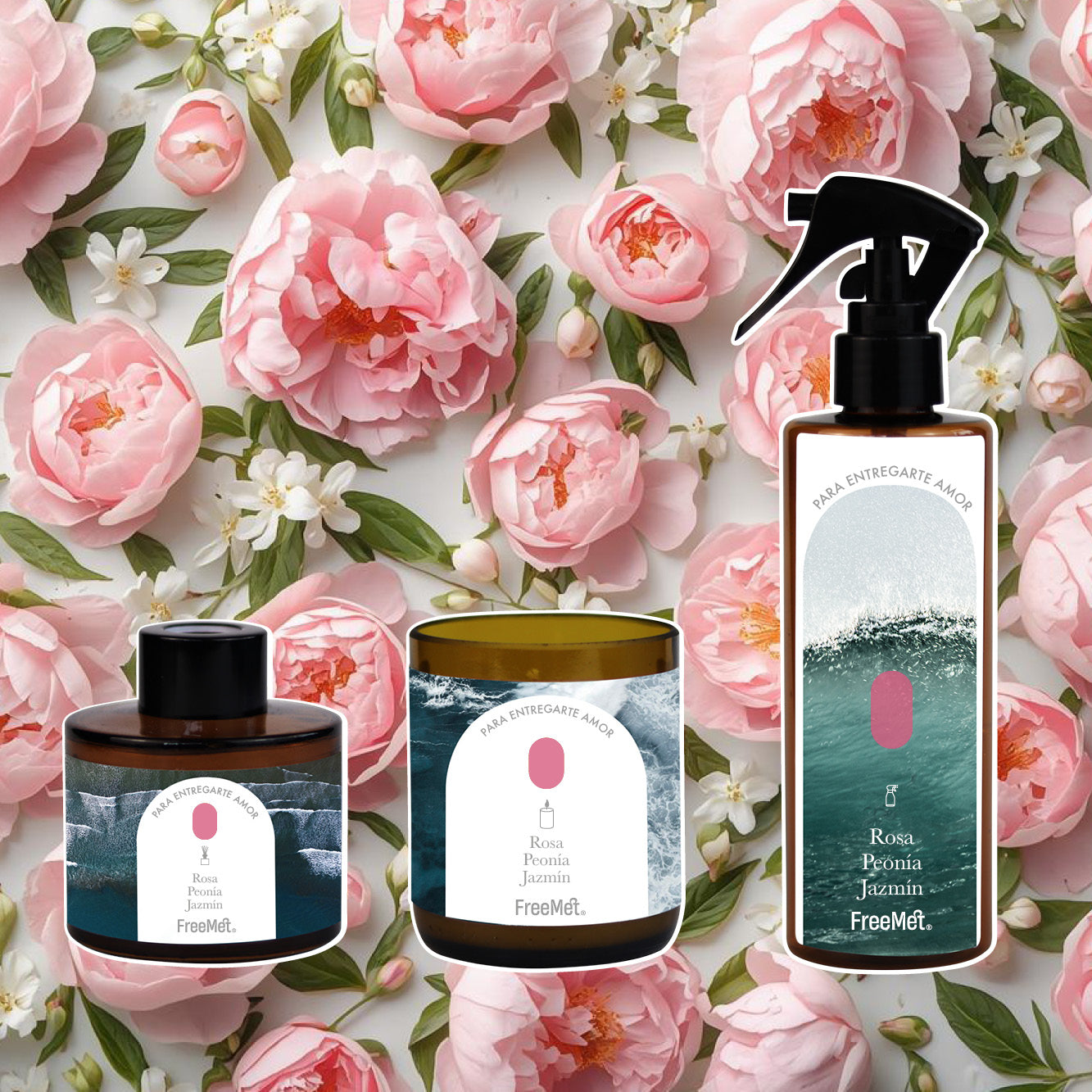 Pack "Emociones del Mar" Aromatizador + Vela + Difusor