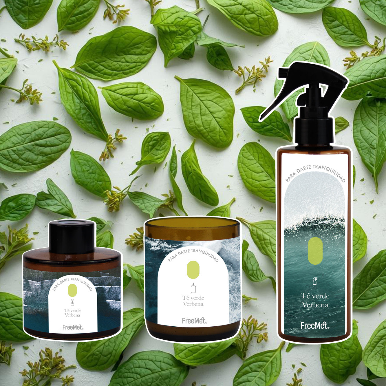 Pack "Emociones del Mar" Aromatizador + Vela + Difusor