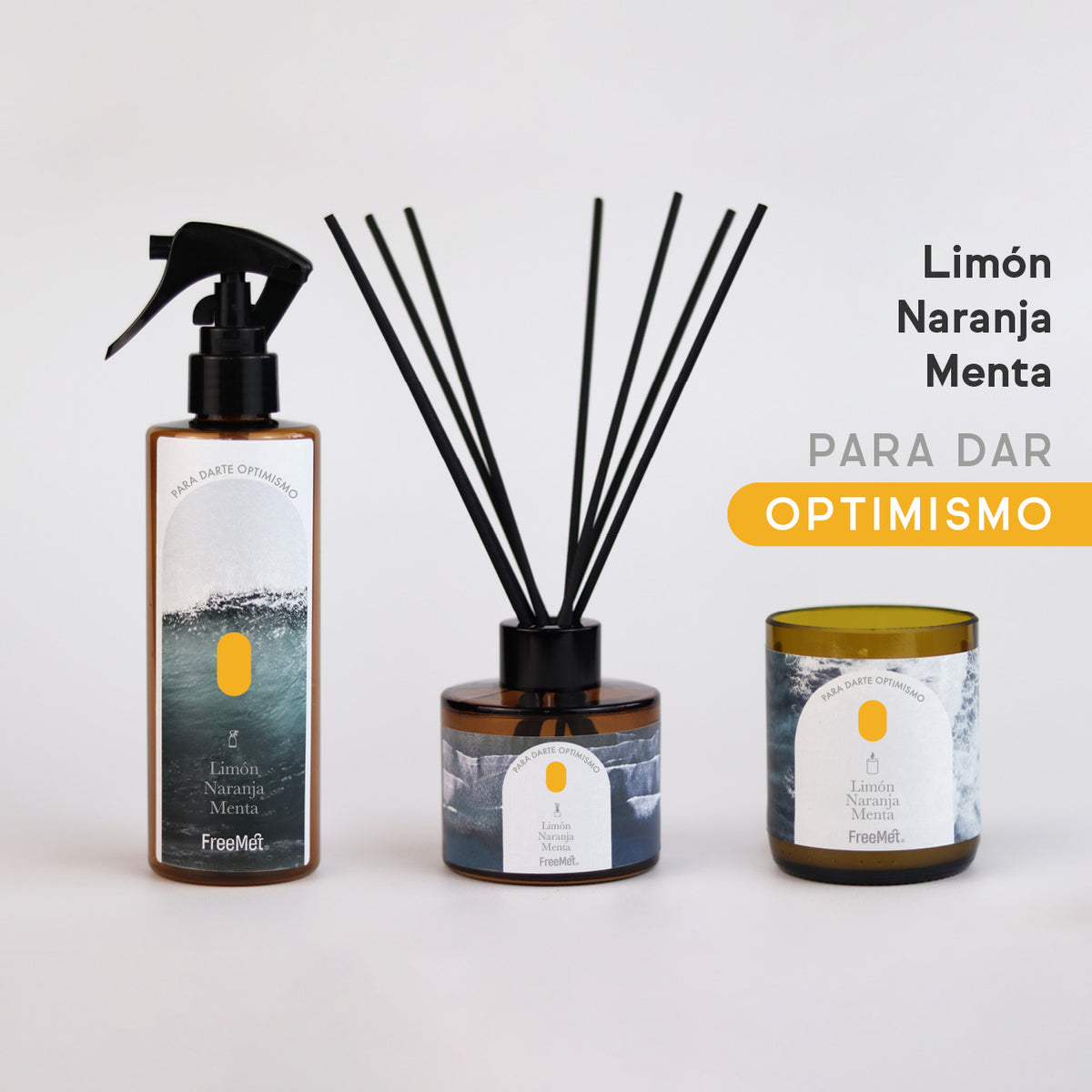Pack: Emociones del Mar - Aromatizador + Vela + Difusor