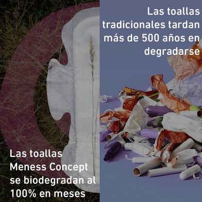 TOALLAS HIGIÉNICAS 100% BIODEGRADABLES E HIPOALERGÉNICAS