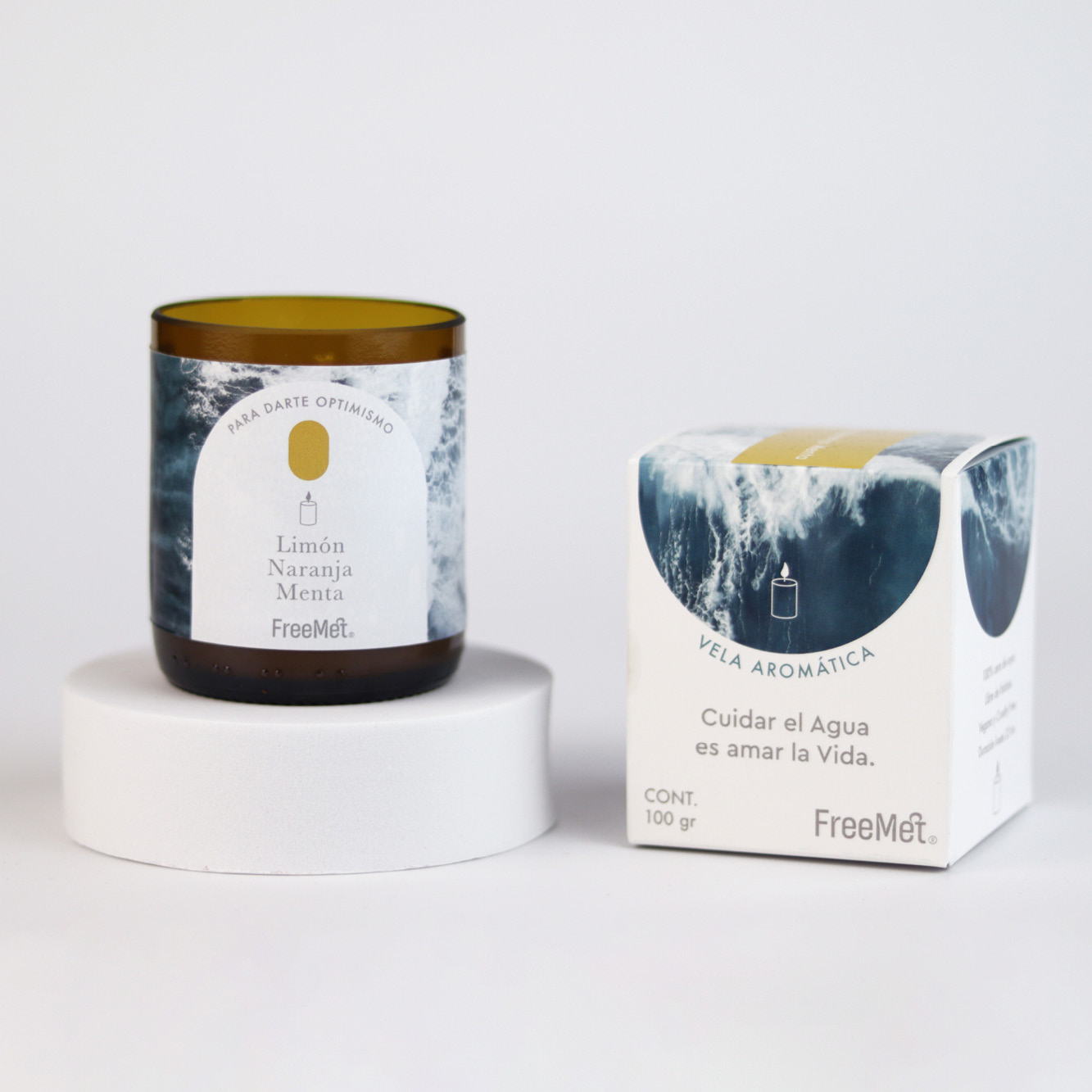 Vela de Soya "Emociones del Mar"