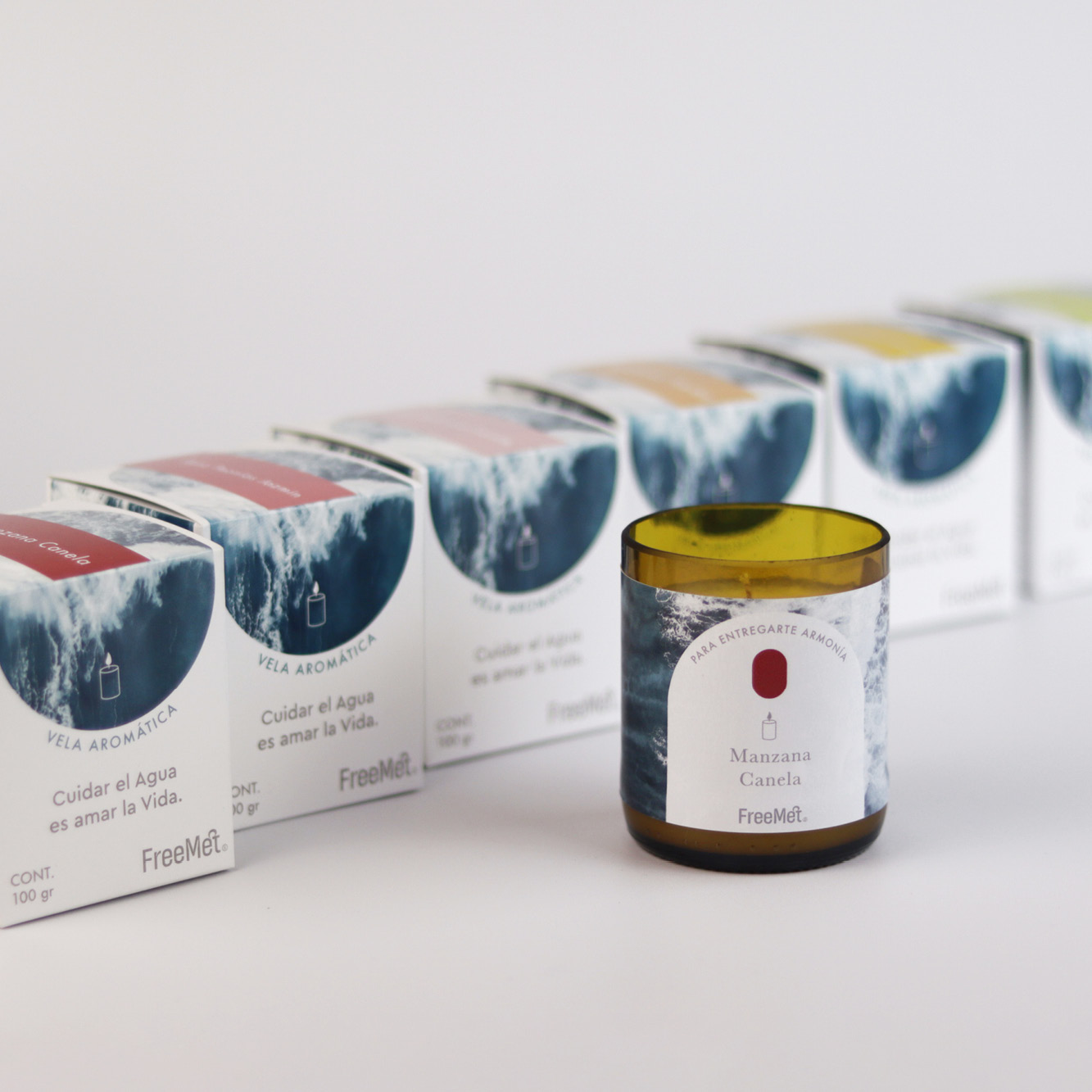 Vela de Soya "Emociones del Mar"