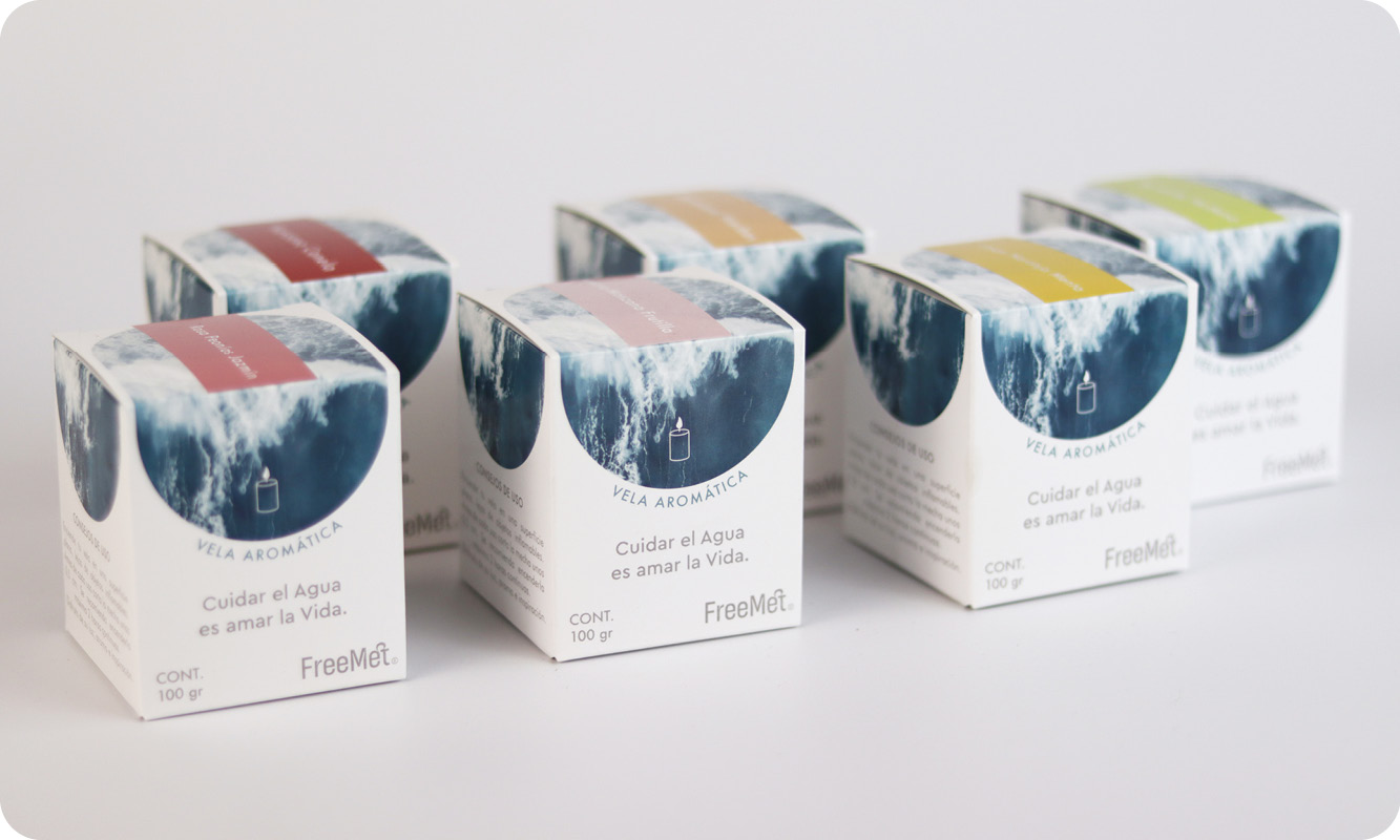 Vela de Soya "Emociones del Mar"