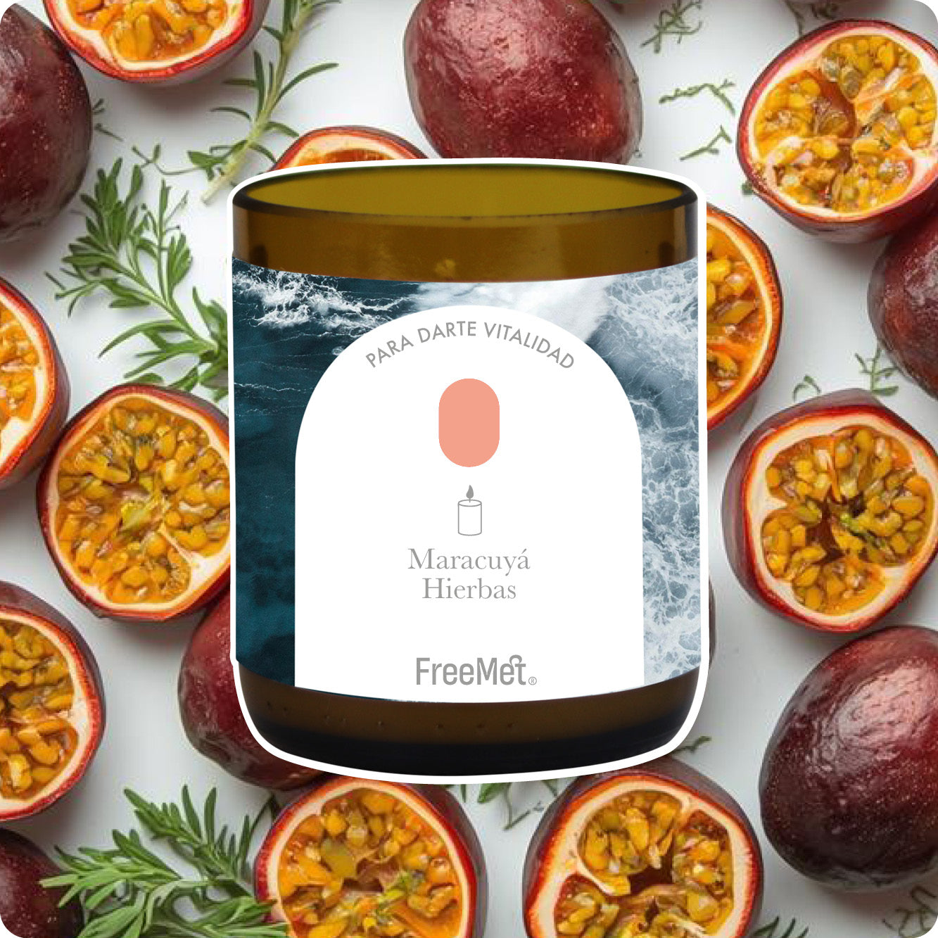 Vela de Soya "Emociones del Mar"