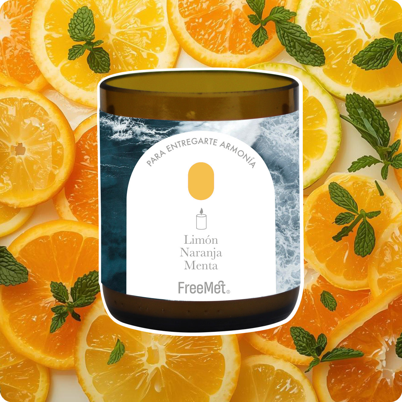 Vela de Soya "Emociones del Mar"