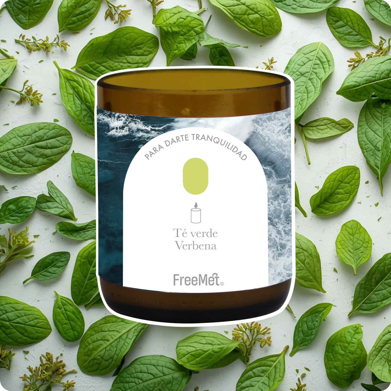 Vela de Soya "Emociones del Mar"